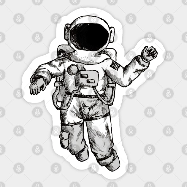 Astronaut Sticker by LiciaMarie